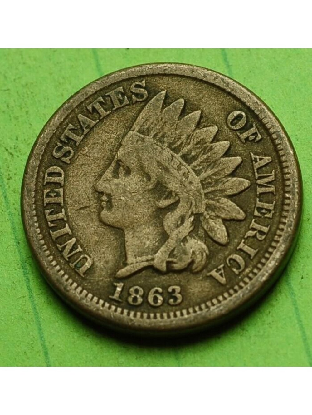 W905 1863 Indian Head Cent Penny 1c - Check Out Our Store 🎩🎩CIVIL WAR ERA🎩🎩